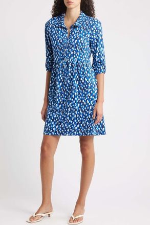 Lilly Pulitzer Saralyn Shirtdress in Starlight Navy Animal at Nordstrom, Size X-Small