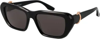 Trussardi Black Acetate Womens Sunglasses