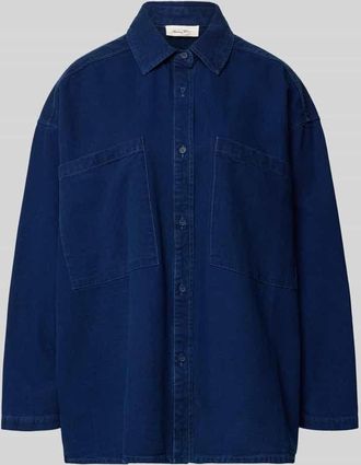 American Vintage American Vintage Oversized Jeansjacke aus reiner Baumwolle Modell COMOW in Dunkelblau, Gr&ouml;&szlig;e XS/S