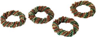 Tiramisu Set Of 4 Woodland Braid Napkin Rings