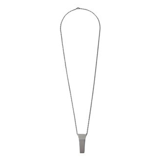 Rick Owens Geborstelde Afwerking Trunk Charm Ketting Hanger - Heren - Kettingen - Grijs - ONE Size - Accessoires