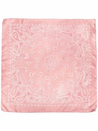 Golden Goose Golden Foulard Paisley Print Silk