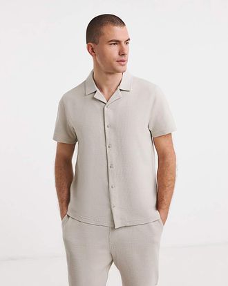 Jacamo Textured Jersey Shirt