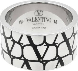 Valentino Garavani Toile Iconographe Ring, Size 25