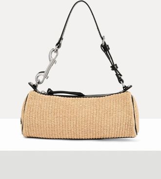 Vivienne Westwood Cindy Cylinder Bag Raffia-effect Natural