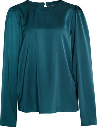 Faina Bloes met lange mouwen Dames smaragd