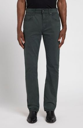 7 For All Mankind Comfort Sateen The Straight Leg Jeans in Scarab at Nordstrom, Size 28