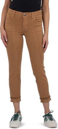 Kut from the Kloth Amy Seamed Mid Rise Crop Slim Jeans in Sunbronze at Nordstrom Rack, Size 18 (Similar To 14W)