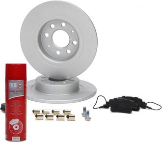 OEM Juego De Discos Y Pastillas De Freno Revestidos Traseros Fiat Punto, Punto Evo, Fiat Punto, Punto Evo 201053