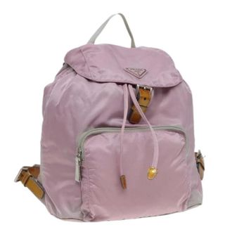Prada Pre-owned Backpacks, female, Pink, Size: ONE SIZE Pre-owned Vintage Backpack