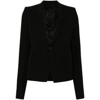 Rick Owens Grain De Poudre Blazer