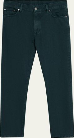 Ermenegildo Zegna Mens Marble-Effect Cotton Slim Five-Pocket Pants