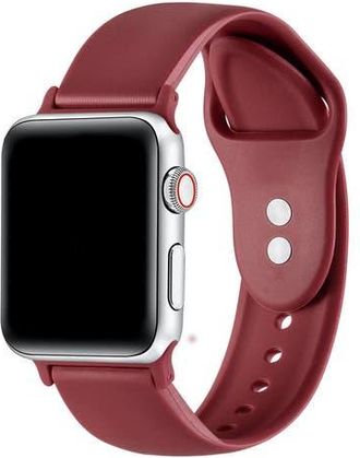 Posh Tech Silicone Band for Apple Watch in Cranberry Juice at Nordstrom