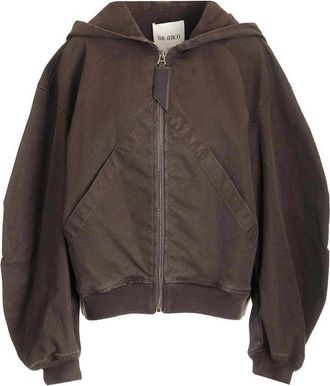 The Attico Cotton Gabardine Bomber Jacket