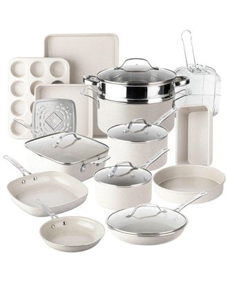 GraniteStone Ceraluxe 20Pc Cookware & Bakeware Set