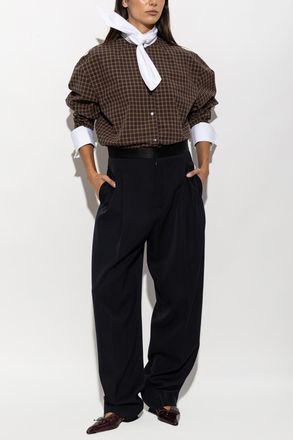 Marni Long Collar Shirt, Womens, Brown