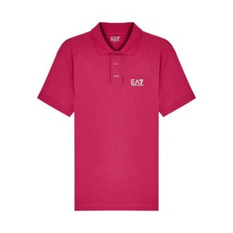 Emporio Armani EA7 T-shirts en polos Fuchsia - Heren - Polos - Roze - L - Tops