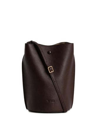 Yu Mei Phoebe strap bucket bag - women - Lambskin/Artificial Suede/Bonded Leather - One Size - Brown