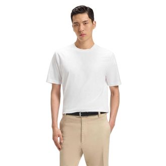 HUGO BOSS Thompson 02 katoenen T-shirt voor heren, normale pasvorm (Wit)