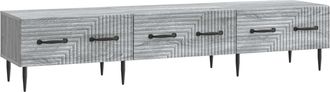 vidaXL Mueble De Tv Con Caj&oacute;n Gris Sonoma 147 X 34,5 X 30 Cm Vidaxl