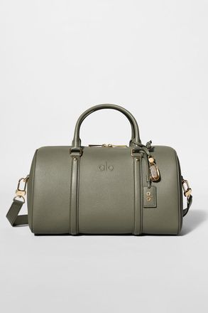 Alo Daily Voyage Bag in Olive Tree Leather Green