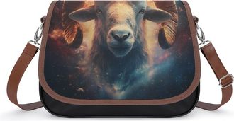 Generic Aries-Zodiac Sign Small Womens Crossbody Bags Shoulder Handbag with Adjustable Strap for Travel