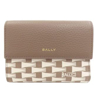 Bally Grayish Leather Wallet (Bi-Fold) (Pre-Owned)