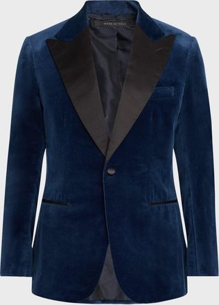 Brioni Men & apos;s Virgilio Velvet Peak-Lapel Sport Coat