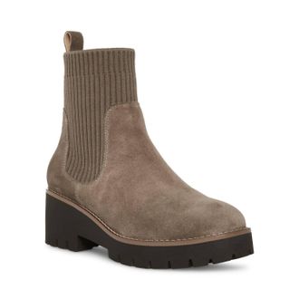 Blondo Womens Waterproof Darren Bootie In Dark Taupe Suede