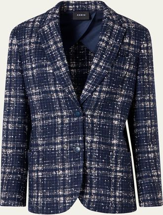 Akris Wool-Viscose Tweed Kora Jacket