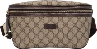 Gucci Beige Gg Supreme Fanny Pack (Pre-Owned)