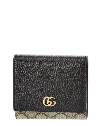 Gucci Gg Marmont Medium Gg Supreme Canvas & Leather Coin Purse
