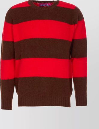 Howlin striped crewneck sweater long sleeves
