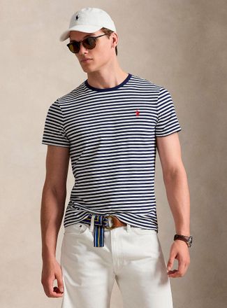 Polo Ralph Lauren Polo Shirt Ralph Lauren - Mens Embroidered rider dual-stripe T-shirt