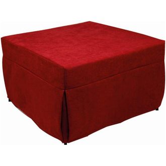 Talamo Italia Pouf Arno, Poltrona multiuso, Poltroncina sacco, Pouf poggiapiedi, Made in Italy, 78x78 h45 cm, Rosso