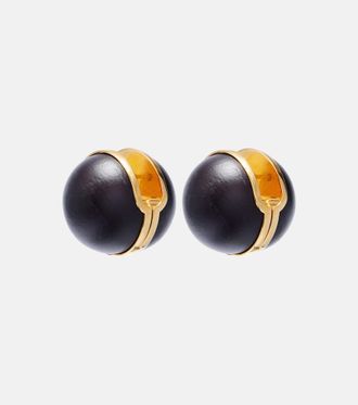 Alaia Alaïa Sphere wood earrings