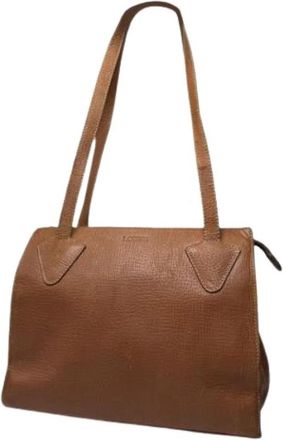 Loewe Pre-owned Shoulder Bag - Dames - Vintage Schoudertas - Bruin - ONE Size - Leer - Vintage
