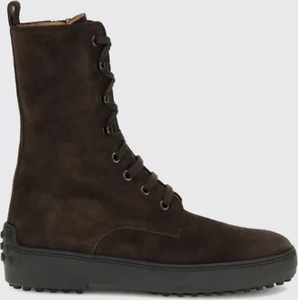 Tod's Anfibi in pelle scamosciata con logo T Timeless e iconica suola Gommino