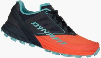 Dynafit Womens Alpine Running Shoes In Hot Coral/blueberry