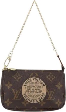 Louis Vuitton Pre-owned Mini Bags, female, Brown, Size: ONE SIZE Pre-owned Canvas Mini Bag