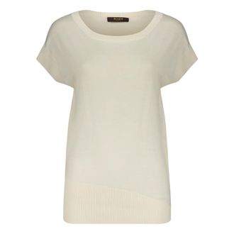 Moorer Truien & Vesten, Dames, Beige, L, Wol, Gebreide Vest