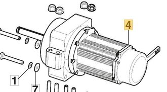 STIGA Sports Motor De Rueda Derecha Linix Original Stiga Tractor Gyro 700e 118401012/0