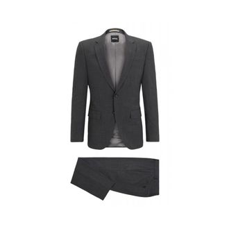 HUGO BOSS Heren, Pakken, Grijs, Maat: XL Tweed