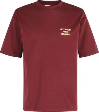Drôle de Monsieur Tops, Heren, Rood, S, Le T-shirt Slogan