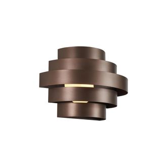 QAZQA Aplique moderno bronce LED regulable