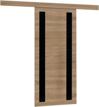 Mirjan24 Mobilier1 - Puerta Corredera Dover 121, Roble Sonoma + Negro