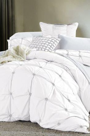 Melange Home Epoque Embroidered Duvet 3-Piece Set in White at Nordstrom Rack, Size Full/queen