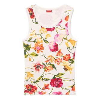 Kenzo Camiseta sin mangas Wildflower Skinny - Tops - Mujer - Multicolor - M