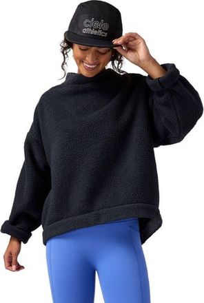 Backcountry Wander Pile-Fleece Mock-Neck Top - Womens in Black at Nordstrom, Size X-Small