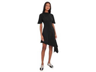 AllSaints Rosa Mini Dress Womens Dress Black : UK 14 (US Womens 10), Elastane/Polyamide/Viscose